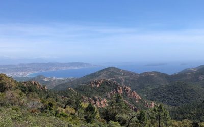 Sur la piste des crêtes avec un paysage éblouissant